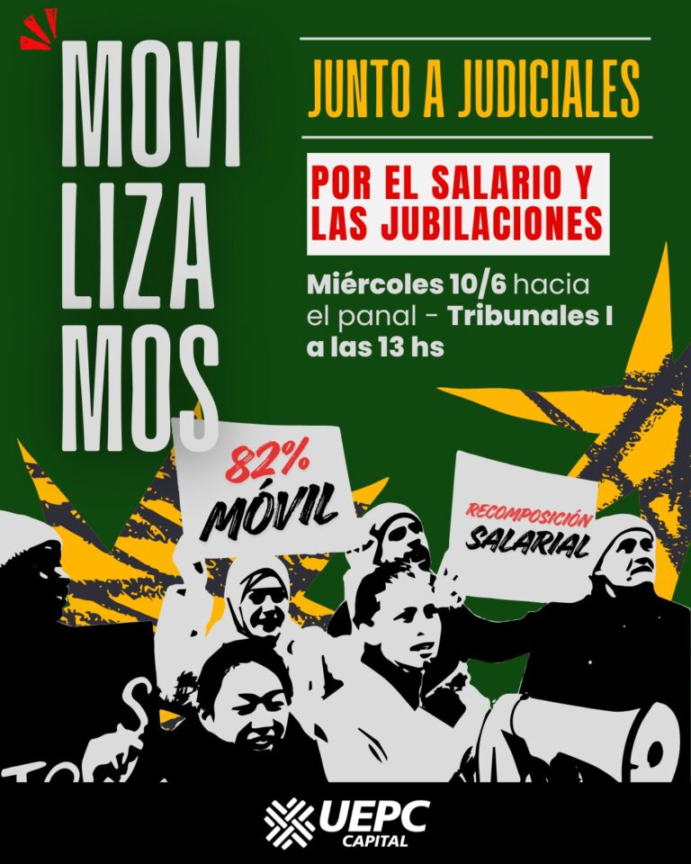 Movilización junto a Judiciales